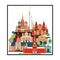 Partial Embroidery Scene Counted Cross Stitch 14CT Cotton Kit (FA129) Newly