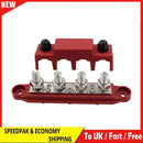 4 Post Power Distribution Block Terminal Screw Bus Bar High Current Wiring Stud