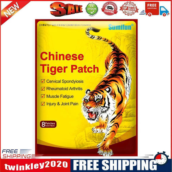 8pcs Pain Patch Chinese Tiger Plaster Knee Joint Pain Relief Body Massage
