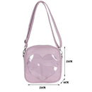 Women Fashion Transparent Solid Color Shoulder Bags Casual Small Leather Purse