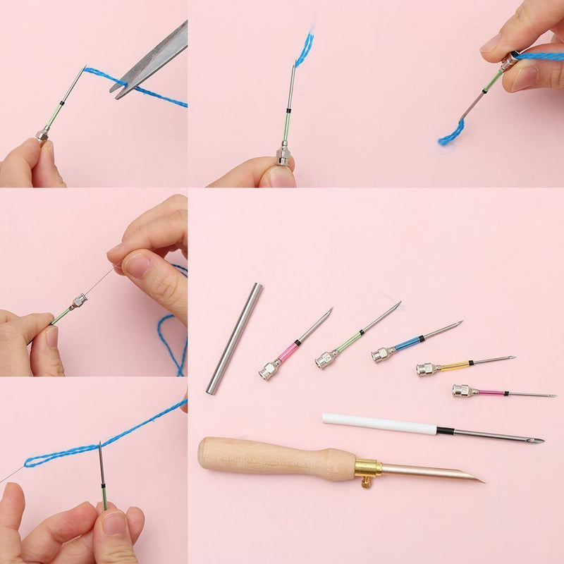 DIY Embroidery Stitch Punch Needle Tool Poking Cross Stitch Tools Poke Needle