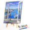 #A Paint By Numbers for Kid Beginner Outside Door Seascape Home Decor Painting
