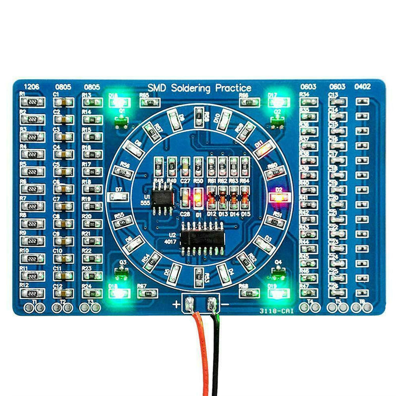 Soldering Practice SMD Circuit Board LED Electronics x DIY 1 Project Kit I7A2