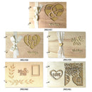5x20pcs Wooden Guest Book Signs Wedding Marriage Guestbook Decor (JM01457)