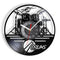 Drum Kit Vinyl Records Wall Clocks Wall Hanging Hanging Watch Record Wall Clock