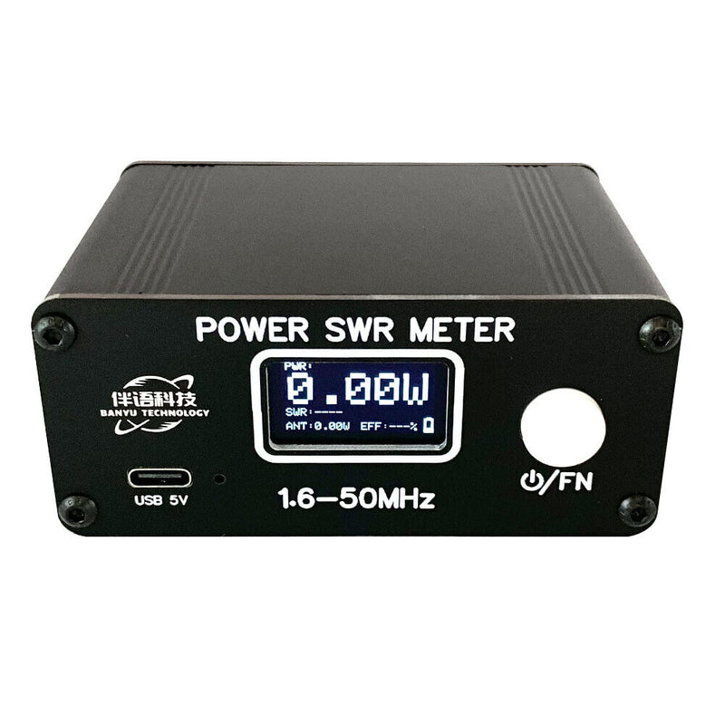 1.6-50mhz Hf Shortwave Band Power Chargeable Swr Power Meter with Display S