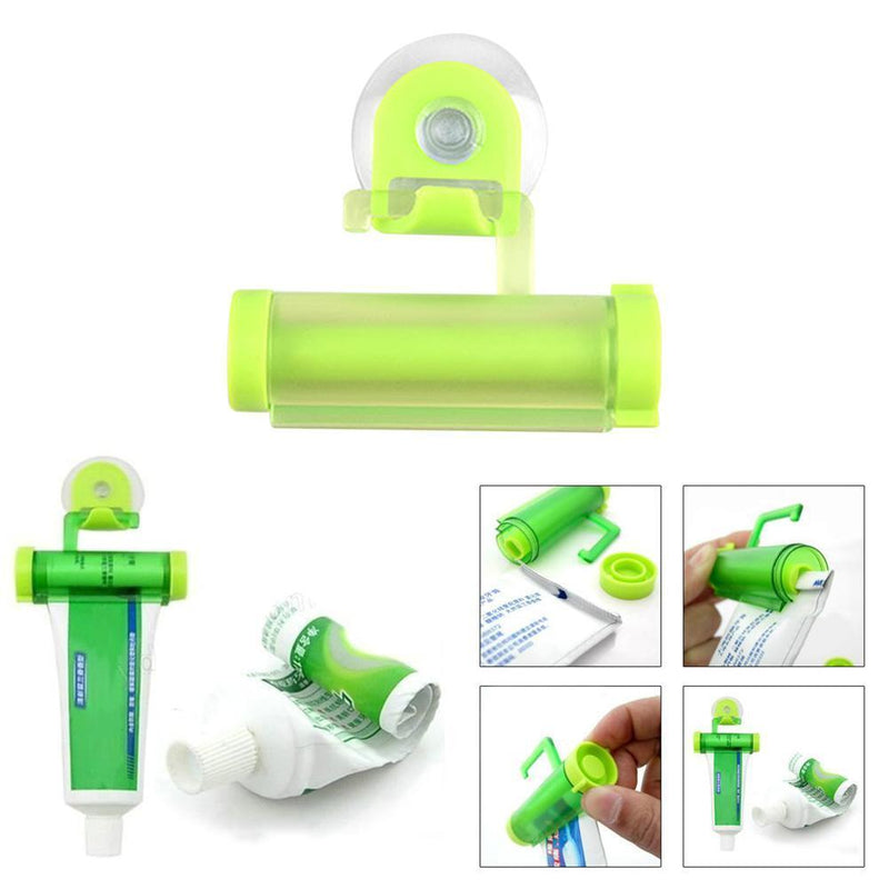 PrettyGood7 Toothpaste Hanging Suction Roller Green