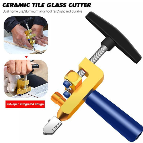 2 in1 Manual Tile Cutter Glass Ceramic Cutter for Cutting Glass,Glazed Tiles