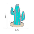 Cartoon Brooches Enamel Badge Shirt Coat Jacket Lapel Pins Gifts (Cactus) Newly