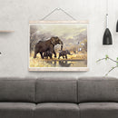 Diamond Painting Elephant Mom and Son Full Round Drill DIY Picture Home Decor