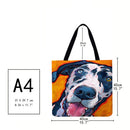 Jumper car shopping bag with dog motif, 40 x 40 cm