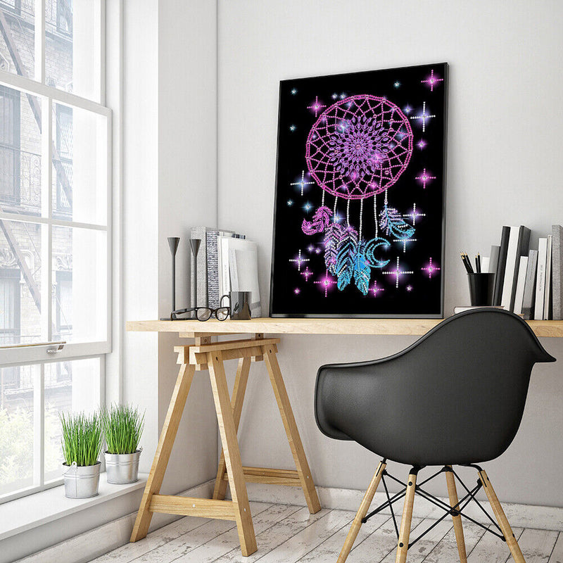 5D DIY Dreamcat Partial Special Shape Diamond Painting Art Drawing MX123 Newly