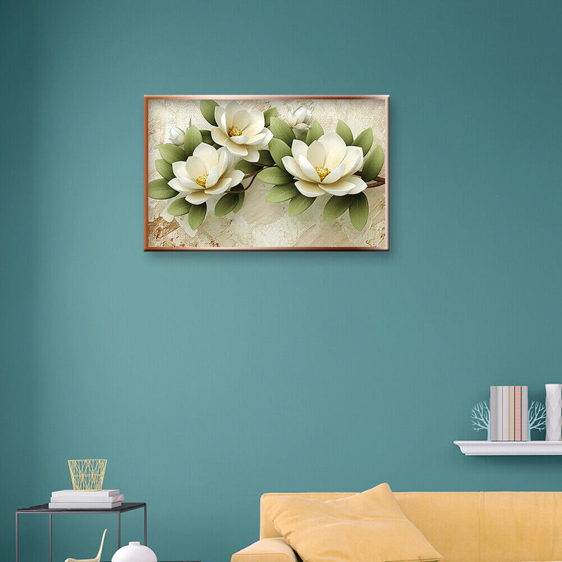 DIY 5D Relief Flower Drawing Wedding Gifts Full Drill Round Diamond Painting Kit