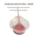 Professional Hair Dyeing Brush Bowl Hair Coloring Comb Mixing Bowls (Pink) Newly