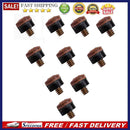 10PCs 10mm Screw On Cue Tips For Pool Snooker Billiards Replacement Parts