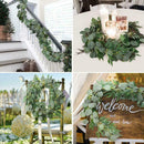 200CM Artificial Eucalyptus Garland Hanging Rattan Greenery Home Decor W6T2