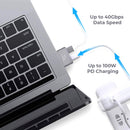 USB Male to Female 10Gbps Dual Type-C Extension Adapter for MacBook Pro / Air
