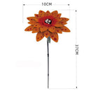 Green Plants Wrought Iron Flowers Garden Stake Decor Lawn Arrangement