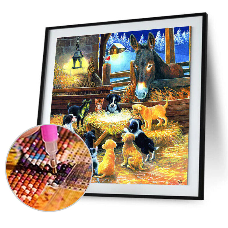 YouN 5D DIY Full Drill Diamond Paintings Cross Stitch Style 24