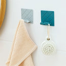 Transparent Wall Hanger Folding Cord Holder Adhesive Storage Hanger Double Hook