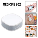 Portable Mini Pill Box Tablet Medicine Dispenser Case Organizer (Grey)