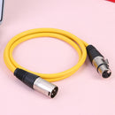 1m XLR 3Pin Cable Male to Female Shielded Microphone Wire Cord (Yellow) Newly