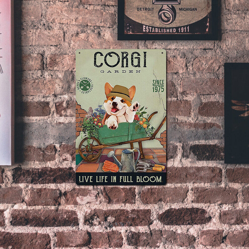 Cart Dog Retro Metal Plate Tin Sign Plaque Poster for Bar Club Cafe (1)