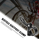 Quick Release MTB Seatpost Clamp Aluminum Seat Post Clamp (25.4mm Black) UK