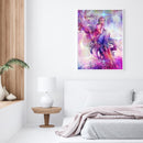 Butterfly Elf Girl Colouring Oil Canvas Pictures DIY Hand Painted Picture Craft