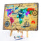 World Map Oil Paint By Numbers Kits Canvas Drawing DIY Coloring Picture Art