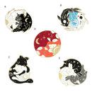 Accessories Rabbit Enamel Badge Costume Jewelry Bagua Chart Brooch Brooch