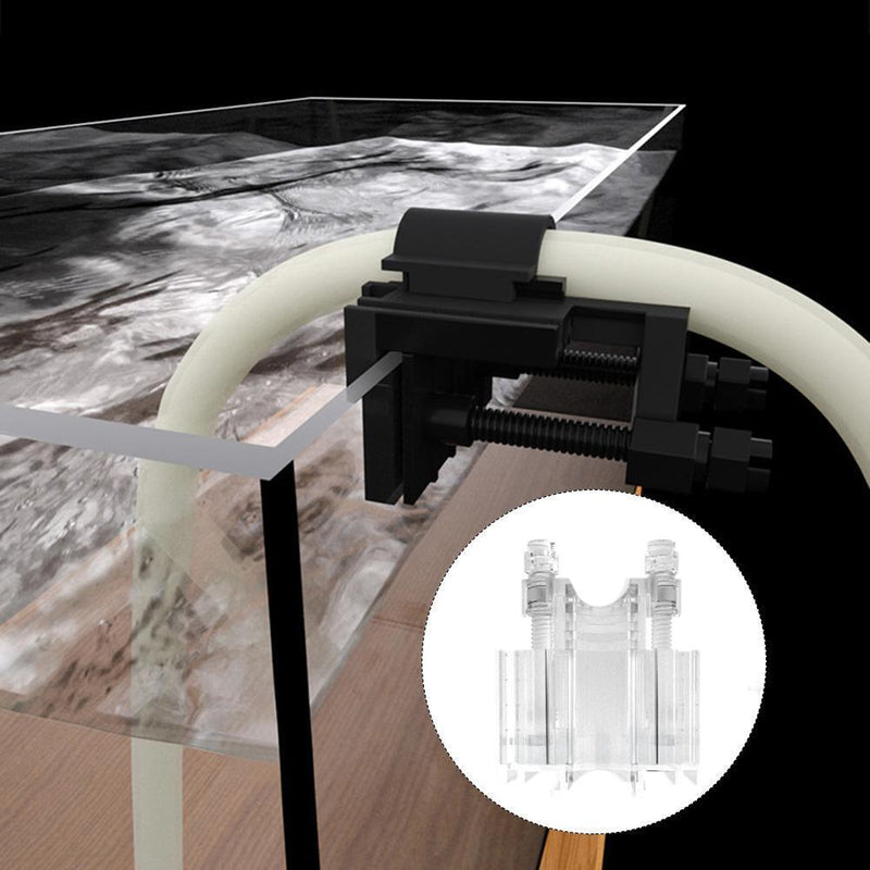 Aquarium Inflow Outflow Hose Tube Fish Tank Fresh Water Pipe Holder (B)