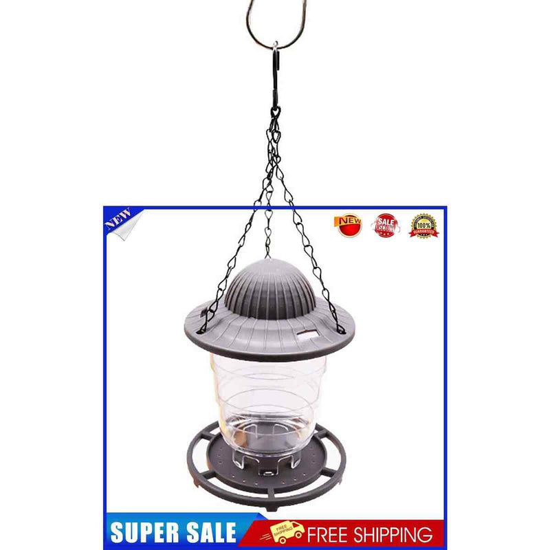 Hummingbird Feeder Foldable Hanging Bird Feeder Tray Garden Decor (Grey)