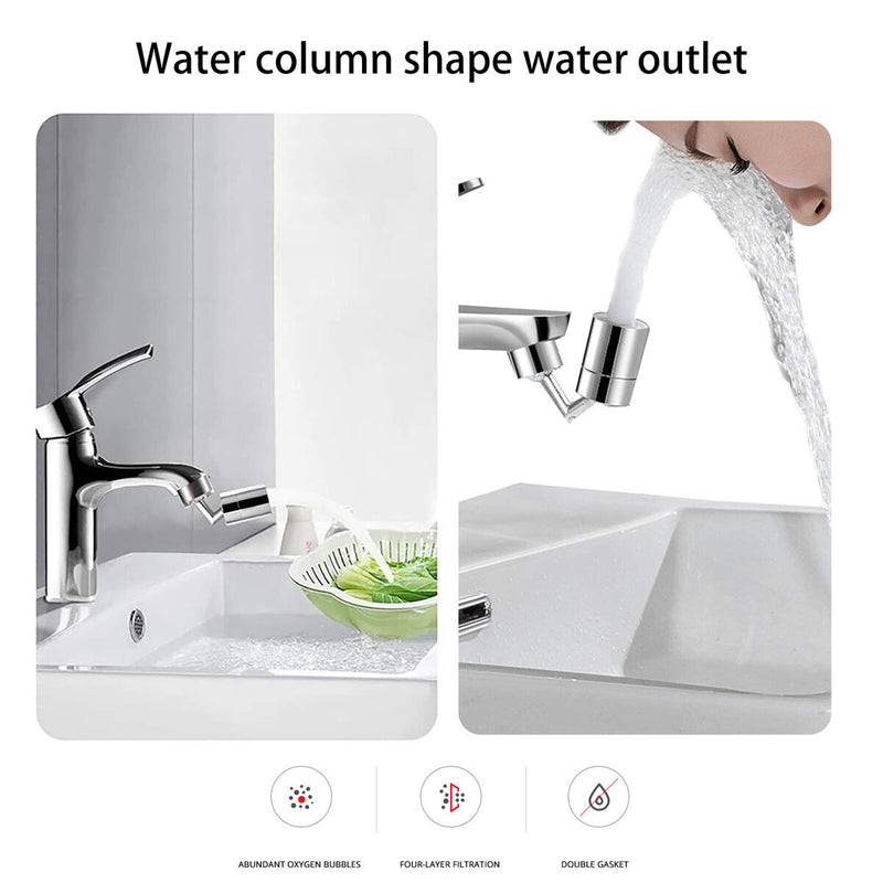 Universal Rotatable Filter Faucet Water Saving Anti-Splash Leakproof Tap Head