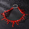 Style Party Dress Halloween Red Blood Drip Necklace Deathrock Punk Choker