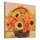 5D DIY Full Drill Square Diamond Painting Flowers Cross Stitch Embroidery