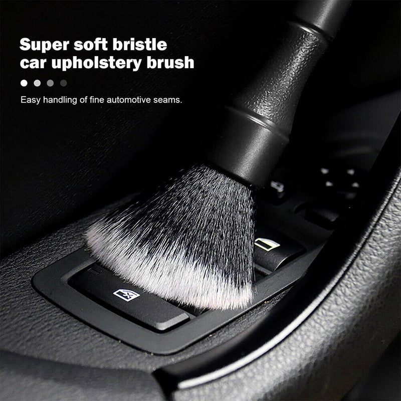 2pcs Car Detailing Brush Auto Wash Accessories Dashboard Cleaning Tool Kit Newly