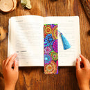 DIY Diamond Painting Leather Bookmark Mandala Tassel Book Marks Craft (S69)