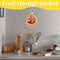 Hanging Basket Wall Planters Jute Teardrop Pot Holder for Fruit (18x17.5cm)