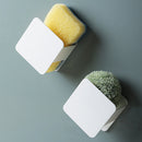 Kitchen Sink Trainer Wall Mounted Sink Drain Rack Sponge Holder Drying Storage