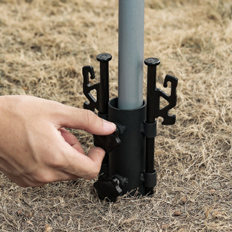 Outdoor Camping Pole Fixer Canopy Rod Fixing Tube Windproof Hiking Accessories