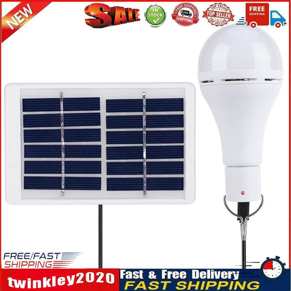 5 Modes 20 COB LED Solar Light USB Rechargeable Bulb Camping Lamp (9W) Newly