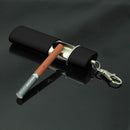 2pcs Portable Pocket Ashtray Ash Holder Smoking Ash Tray w/Keychain (Black)