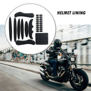 27pcs Cycling Helmet Inner Pads Kit Sealed Sponge for Motorcycle (Black) Newly