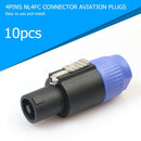 10pcs NL4FC 4PIN Speaker Audio Connectors Adapter Aviation Plugs for Amplif