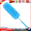 Adjustable Stretch Extend Microfiber Duster Dusting Brush Cleaning (Blue) Newly