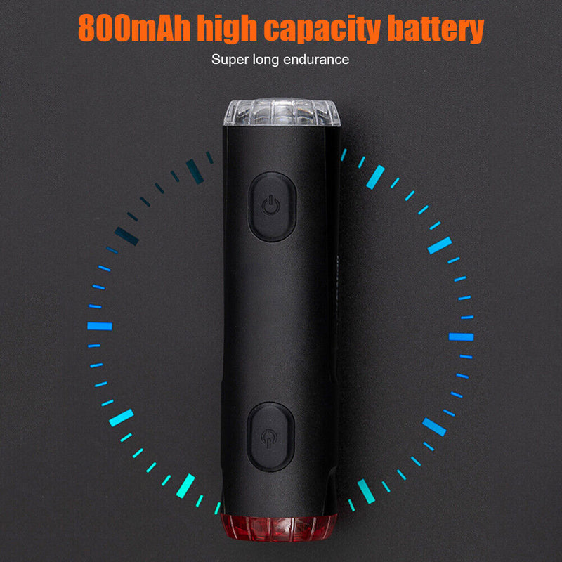 ENLEE Bicycle Helmet Light USB MTB Waterproof Front Rear Light Flashlight Newly