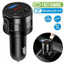 Player Dual USB Charger Car FM Transmitter Handsfree Car Kit Wireless Bluetooth