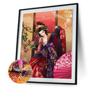 5D DIY Full Round Drill Diamond Painting Japanese Drawing