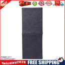 Square Leather Makeup Brush Holder Travel Cosmetic Pen Storage Cup (Black)